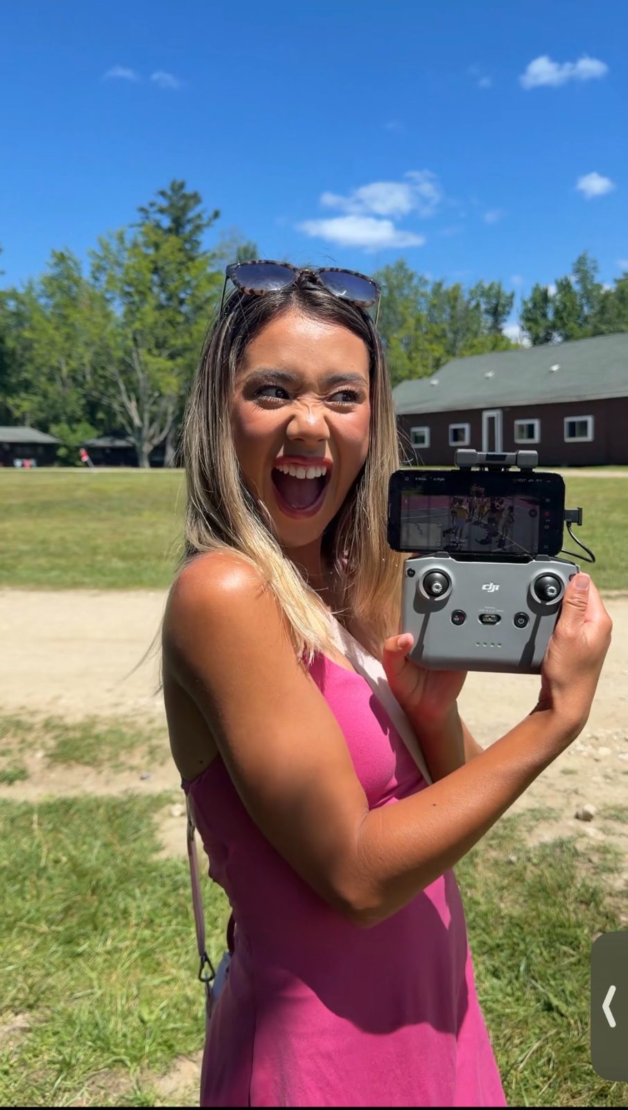 Mia planning and capturing content on location